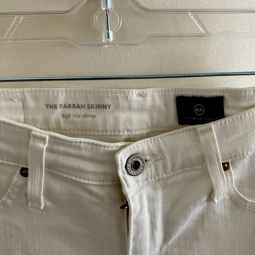 AG White Skinny Jeans